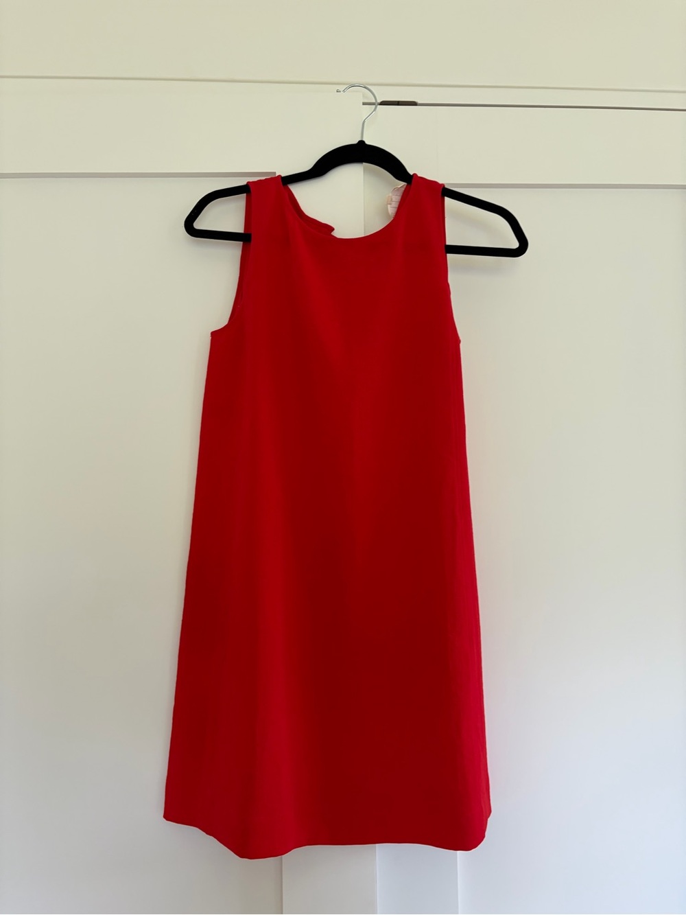 Sezane classic red shift dress